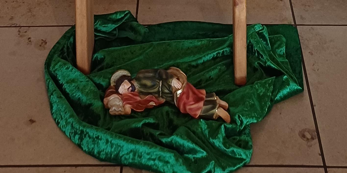 Schlafender Josef (c) Brigitte Philippi Schlafender Josef