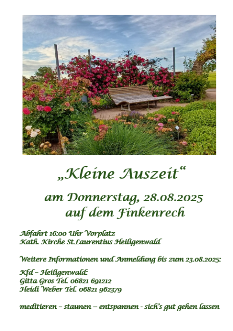 Kleine Auszeit auf dem Finkenrech