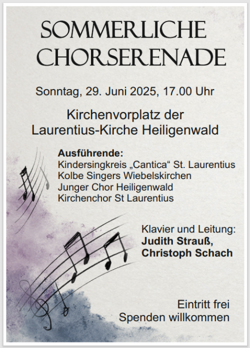 Sommerliche Chorserenade