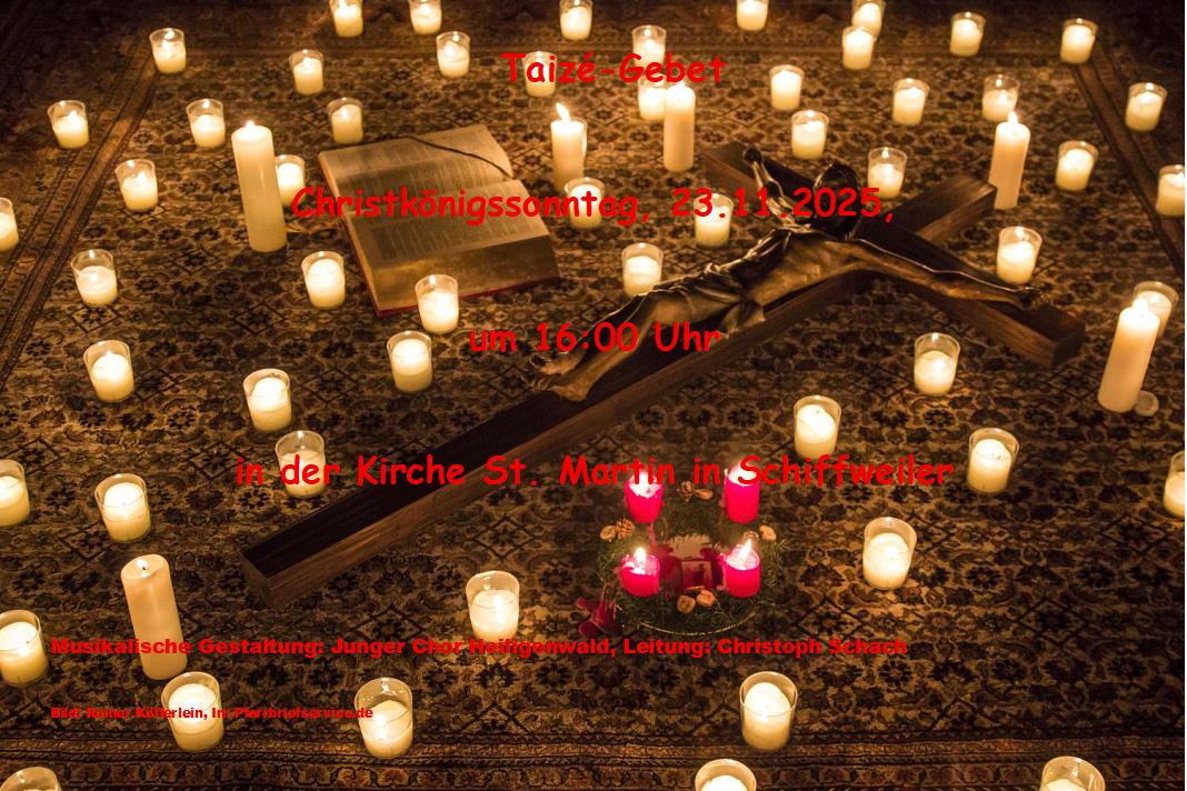 Plakat für Taizegebet